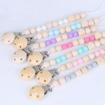 3 PCS Baby Schnuller Clip Kette Holz Halter Schnuller Schnuller Clips Leine Strap Nippel Halter für Säuglingsernährung – Bild 2