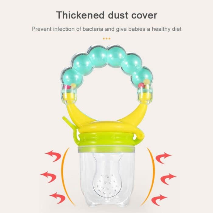 3 PCS Baby Nippel Frische Lebensmittel Obst Milch Babyflaschen Lernen Füttern Trinken Griff Zahnen Schnuller mit Glocke, S, M, L – Bild 4