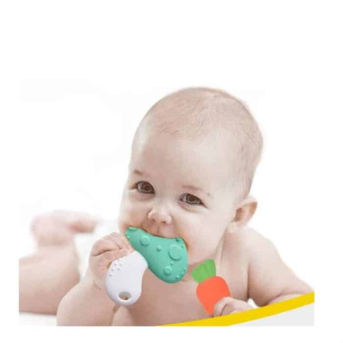 Baby Silikon Beißring Kinder Zähne Molaren Babyprodukte – Bild 3