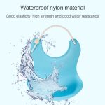 Baby-Kleinkind-Kleinkind-Wasserdichtes-Silikon-Lätzchen, Kleinkinder, die das Mittagessen füttern, aufrollbare Schürze – Bild 5