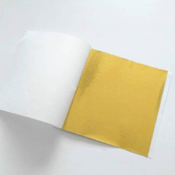 100 Stück 9 x 9 cm Blattgold-Hotel-Dekorationsaufkleber – Bild 1
