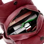 Diebstahlsichere Lederrucksäcke für Damen. Damenrucksäcke – Bild 4