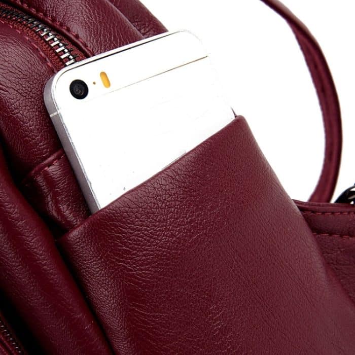 Diebstahlsichere Lederrucksäcke für Damen. Damenrucksäcke – Bild 5