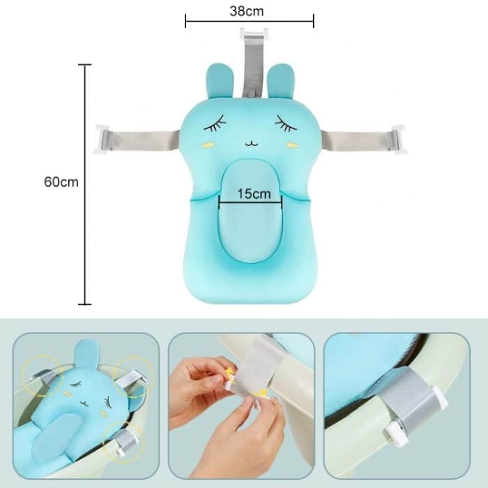 Baby-Badewannenständer, rutschfestes Badenetz, aufgehängte Badematte – Bild 3