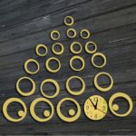 Wanduhr 3D Dreidimensionale Acryl Mode Spiegel Wandaufkleber Uhr DIY Kreis Kombination Dekorative Uhr – Bild 4