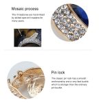 Modische Engelstränen-Brosche mit Diamant-Wimpern-Corsage – Bild 8