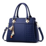 Mode Frauen Quaste PU Leder Stickerei Umhängetasche Schultertasche Einfachen Stil Handtaschen