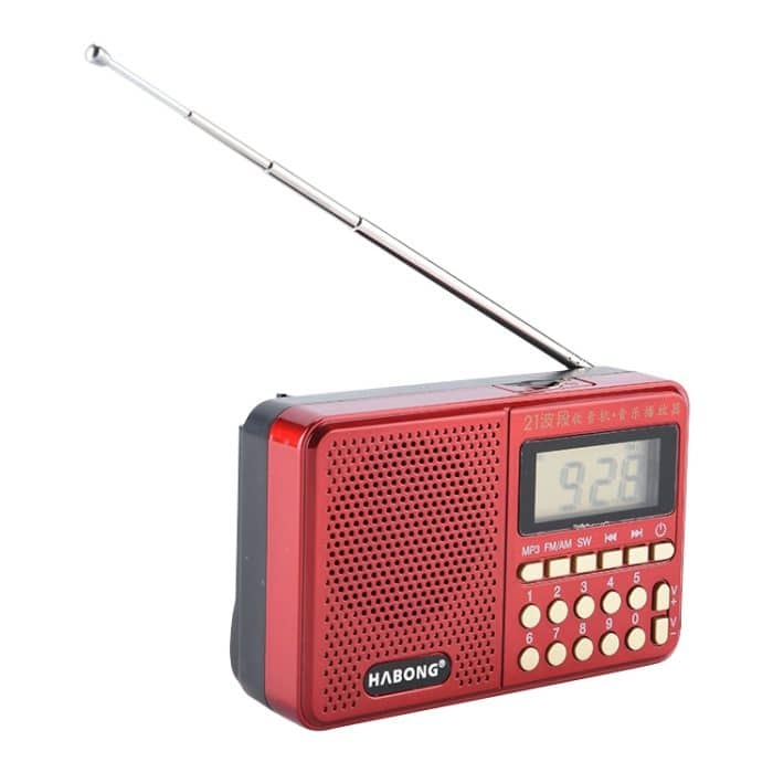 3 PCS HABONG KK170 Tragbarer 21 Bands FM / AM / SW-Radio Wiederaufladbare Funkempfänger Lautsprecher, Unterstützungs-USB / TF-Karte / MP3-Player – Bild 2