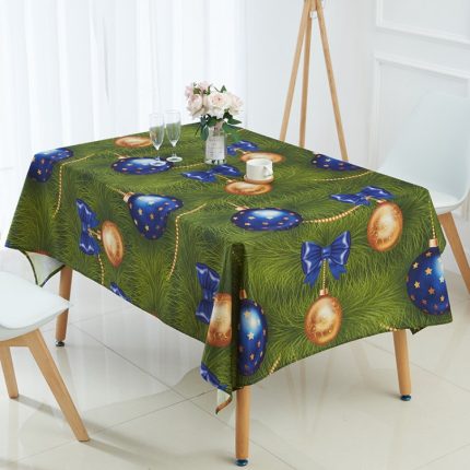 Wasserdichte Tischdecke aus verschlüsseltem Leinen für den Haushalt, 90x90cm