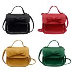 Bowknot PU Leder Mini Baby Mädchen Casual Umhängetasche Geldbörse Kinder Kleine Clutch Taschen Einfache Schulter Tasche – Bild 13