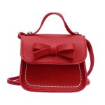 Bowknot PU Leder Mini Baby Mädchen Casual Umhängetasche Geldbörse Kinder Kleine Clutch Taschen Einfache Schulter Tasche – Bild 8