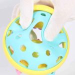 Weiche Gummi Cartoon Biene Hand Klopfen Rassel Hantel Frühen Pädagogisches Spielzeug für Kind Hand Glocke Baby Spielzeug, Bee Dumbbell – Bild 4