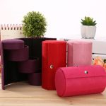 Mode Zylindrische Rotation Leiter Schmuck Lagerung Halter Ohrring Organizer Box Fall – Bild 5