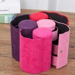 Mode Zylindrische Rotation Leiter Schmuck Lagerung Halter Ohrring Organizer Box Fall – Bild 6