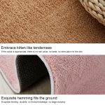 KSolid Runder Teppich, weiche Fleece-Matte, rutschfester Teppich für Kinderzimmer, Fußmatten, Diameter: 80cm – Bild 3