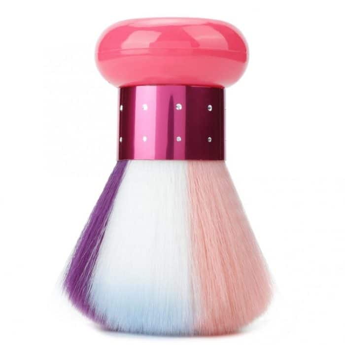 Weiche Pelzpilz-Staubbürste Runder Griff Weiche Pelz-saubere Nagelbürste – Bild 2