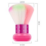 Weiche Pelzpilz-Staubbürste Runder Griff Weiche Pelz-saubere Nagelbürste – Bild 4