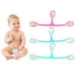 3 PCS Kunststoff Drei-Haken-Babyklauenschnalle mit kleiner Klaue Zufällige Farblieferung