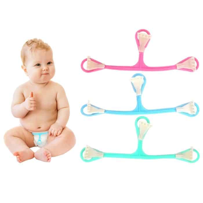 3 PCS Kunststoff Drei-Haken-Babyklauenschnalle mit kleiner Klaue Zufällige Farblieferung – Bild 1