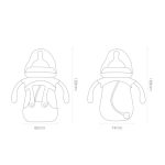 Babyflasche aus Borosilikatglas mit Silikonhülle, 240ml – Bild 3