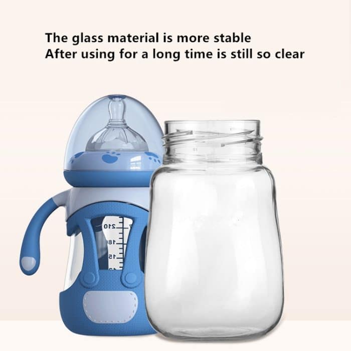 Babyflasche aus Borosilikatglas mit Silikonhülle, 240ml – Bild 8