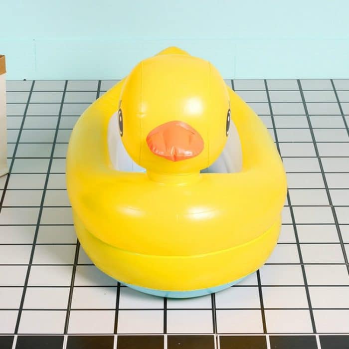 Kleine gelbe Ente Baby aufblasbare Badewanne kann sitzen und klappbare tragbare Badewanne – Bild 3