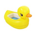 Kleine gelbe Ente Baby aufblasbare Badewanne kann sitzen und klappbare tragbare Badewanne – Bild 4