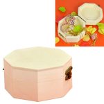 Achteckige Schmuckveredelung, Aufbewahrung, Holzkiste, Verpackung, Geschenkbox