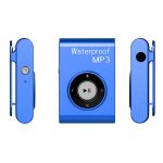 IPX8 Wasserdichter MP3-Musikplayer zum Schwimmen, Tauchen, Sport, mit Clip und Kopfhörer, unterstützt FM, 4GB, 8GB