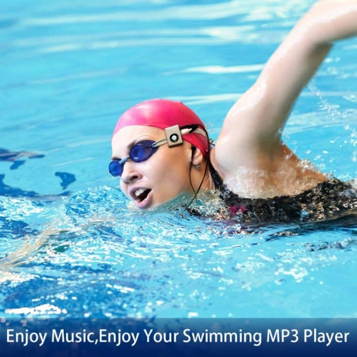 IPX8 Wasserdichter MP3-Musikplayer zum Schwimmen, Tauchen, Sport, mit Clip und Kopfhörer, unterstützt FM, 4GB, 8GB – Bild 8