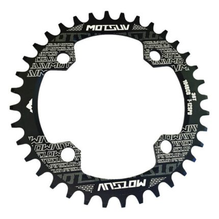 MOTSUV Rundes schmales breites Kettenblatt MTB Fahrrad 104BCD Zahnplattenteile, Disk 32T