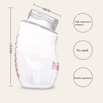 Baby-Silikon-Glasflaschen. Tropfensichere und blähungssichere Glas-Babyflasche – Bild 10