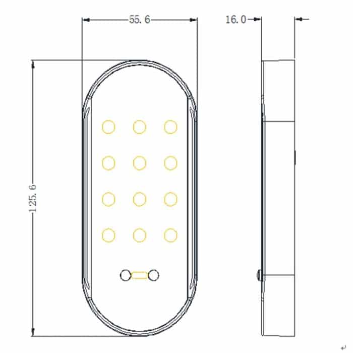 Smart Kombinationsschloss Badezimmer Gym Induktionsschloss Aktenschrankschloss – Bild 7