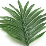 12 PCS künstliche gefälschte Monstera Palme grünes Plastikblatt – Bild 2