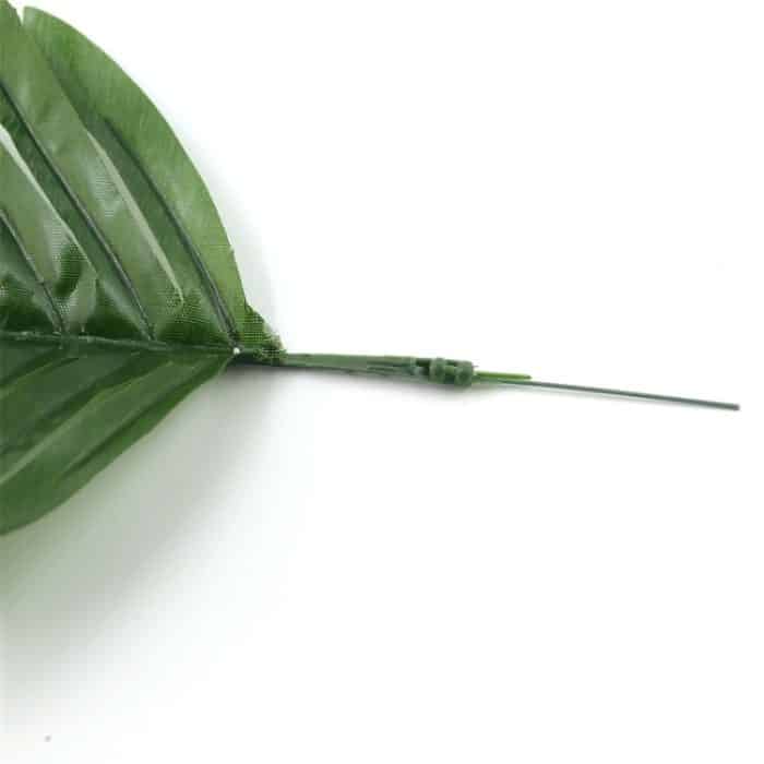 12 PCS künstliche gefälschte Monstera Palme grünes Plastikblatt – Bild 3
