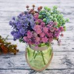 6 Zweige Simulation Pflanze Guanyin Gras Nachahmung Kunststoff Blume Home Plant Dekoration – Bild 5