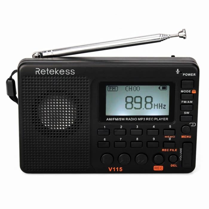 Retekess V-115 Vollbandradio FM AM tragbarer MP3-Player, V-115 – Bild 1