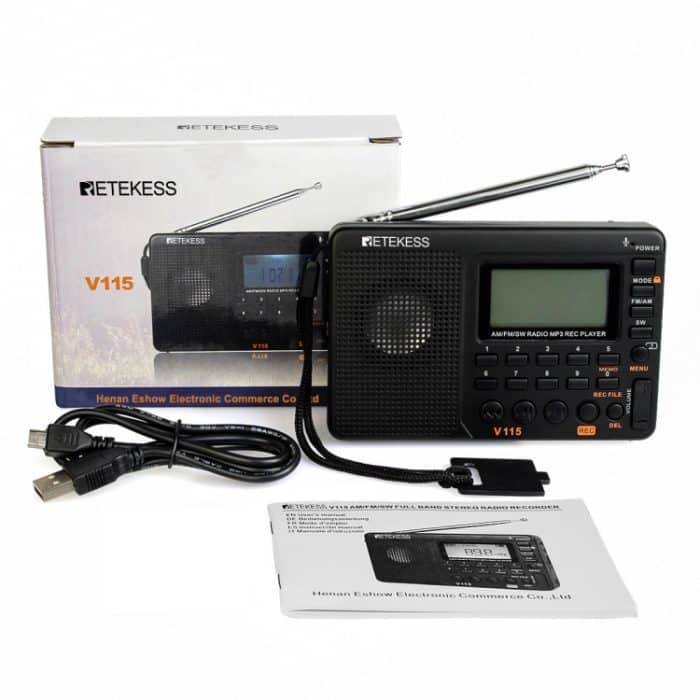 Retekess V-115 Vollbandradio FM AM tragbarer MP3-Player, V-115 – Bild 7