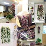 Künstliche Blumen-Wandbehang-Lilien-Blumen-Ranken-Korb-Blumen-Party-Dekorationen – Bild 3