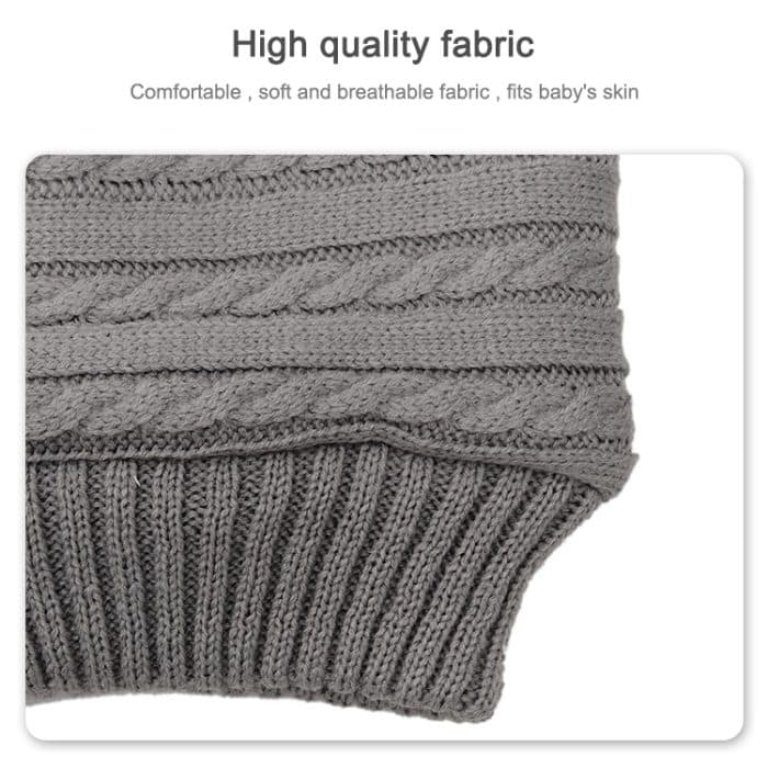 Warmer, weicher Baumwoll-Strickumschlag-Schlafsack für Neugeborene – Bild 4