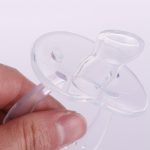 Baby Products Vollsilikon-Schnuller mit rundem Daumen und rundem Kopf, transparent, Thumb, Round Head – Bild 5