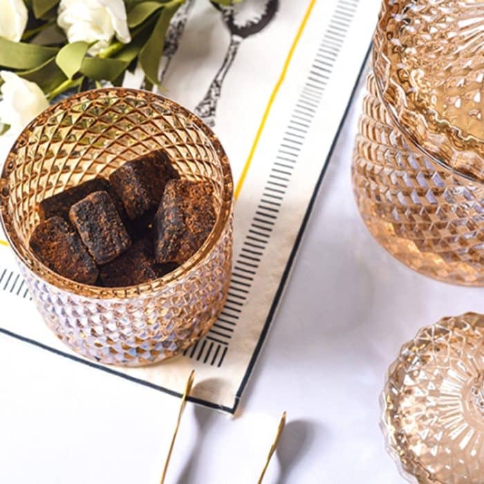 Barock Stil Glas Wattestäbchen Box Multifunktions-Aufbewahrungseimer Zahnstocherhalter Transparente Schmuck Aufbewahrungsbox – Bild 7