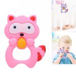 3 PCS Baby Waschbär Zahn Gel Molar Stick Silikon Baby Beißen Spielzeug Hand Rassel Spielzeug