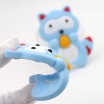 3 PCS Baby Waschbär Zahn Gel Molar Stick Silikon Baby Beißen Spielzeug Hand Rassel Spielzeug – Bild 5