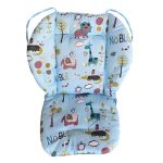 Kinderwagen-Baumwollkissen, universell, stoßfest, dick, warm, für Esszimmerstühle, Babykissen im Herbst und Winter, Blue Animal, Blue Bear, Pink Bear, Gray Sheep – Bild 2