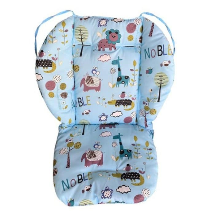 Kinderwagen-Baumwollkissen, universell, stoßfest, dick, warm, für Esszimmerstühle, Babykissen im Herbst und Winter, Blue Animal, Blue Bear, Pink Bear, Gray Sheep – Bild 2