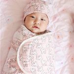 Frühling Sommer Baumwolle Baby Säugling Taschen Handtücher Schlafsäcke Gestrickte Tuch Kappe Set, S (50x70 CM), L (60x75 CM) – Bild 3