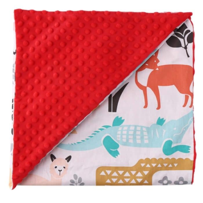 Baumwoll-Cartoon-Baby-Trösterdecke, waschbare Trolley-Abdeckungsdecke – Bild 3