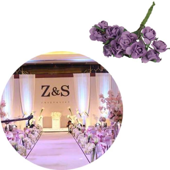 5 Stück Kunststoff handgefertigt DIY Hochzeit Schaum Blume Kopf Simulation Blumenstrauß Blume Staubblatt – Bild 1