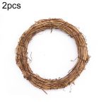 2 Stück Baumrebe Weihnachtskranz DIY Rattan Gartendekoration Rattan Fensterdekoration, 10CM, 15CM, 20CM, 25CM, 30CM